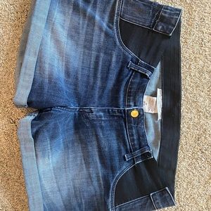 Maternity jean shorts
